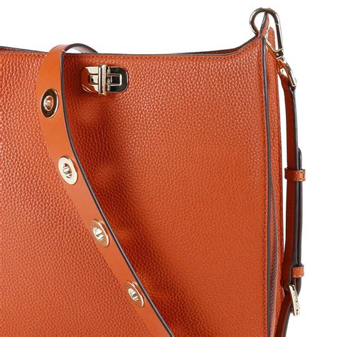 michael kors orange leather satchel|Michael Kors non leather bags.